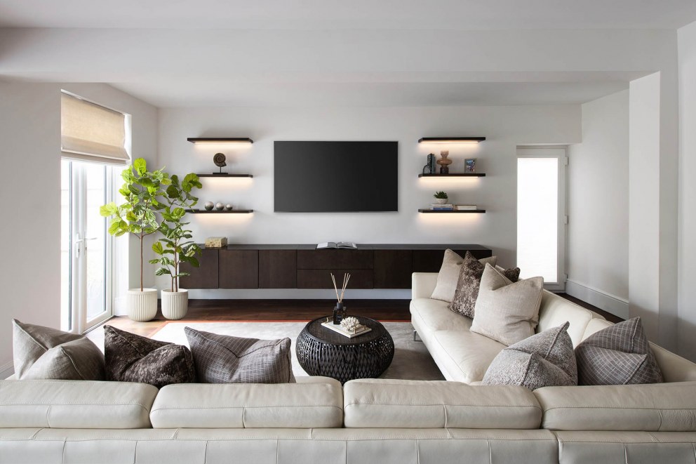 Surrey family home | living area | Interior Designers